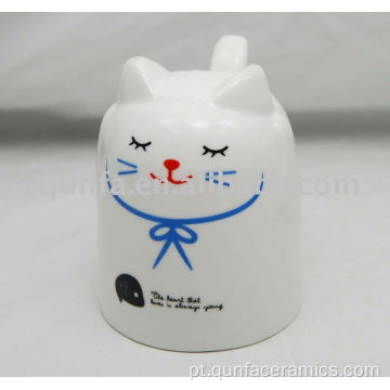 Novo produto por atacado em cerâmica adorável caneca em forma de gato